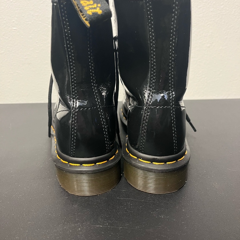 Dr. Martens Doc 1460 W Boots Black Patent Leather Size 6 - Picture 7 of 13